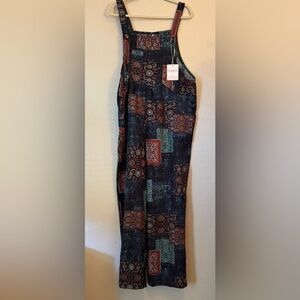 Patterned Jumpsuit with Adjustable Straps